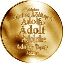 Česká jména - Adolf - zlatá medaile