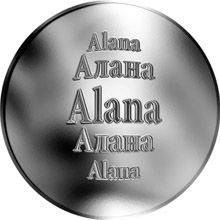 Slovenská jména - Alana - stříbrná medaile