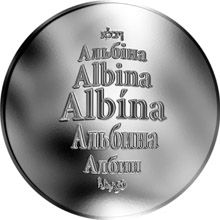 Česká jména - Albína - stříbrná medaile