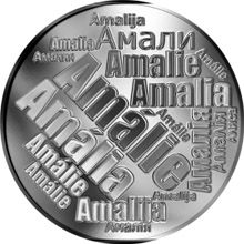 Česká jména - Amálie - velká stříbrná medaile 1 Oz