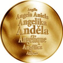 Česká jména - Anděla - zlatá medaile