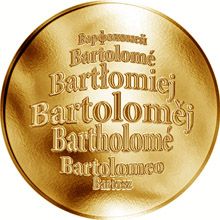 Česká jména - Bartoloměj - zlatá medaile