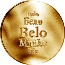 Slovenská jména - Belo - zlatá medaile
