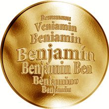 Česká jména - Benjamín - zlatá medaile