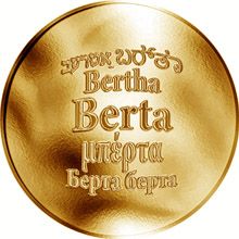 Česká jména - Berta - zlatá medaile
