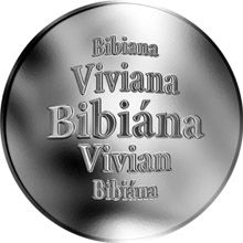 Slovenská jména - Bibiána - stříbrná medaile