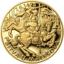 Bitva u Malešova - 590. výročí zlato proof