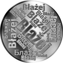 Česká jména - Blažej - velká stříbrná medaile 1 Oz