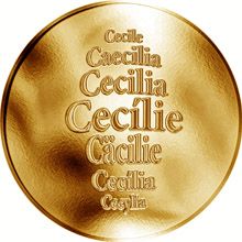 Česká jména - Cecílie - zlatá medaile