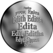 Česká jména - Edita - stříbrná medaile