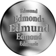 Slovenská jména - Edmund - velká stříbrná medaile 1 Oz