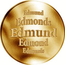Slovenská jména - Edmund - velká zlatá medaile 1 Oz