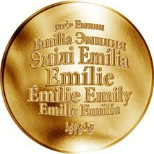 Česká jména - Emílie - zlatá medaile