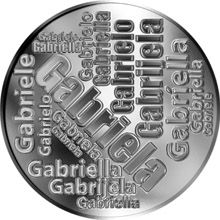 Česká jména - Gabriela - velká stříbrná medaile 1 Oz