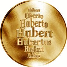 Česká jména - Hubert - zlatá medaile