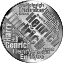 Česká jména - Jindřich - velká stříbrná medaile 1 Oz