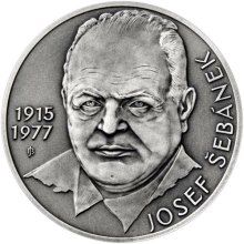 Josef Šebánek - 100. výročí narození stříbro patina