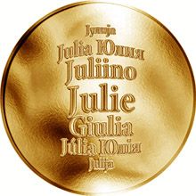 Česká jména - Julie - zlatá medaile