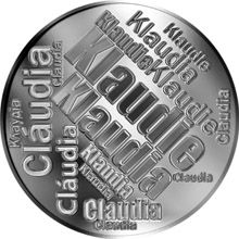 Česká jména - Klaudie - velká stříbrná medaile 1 Oz