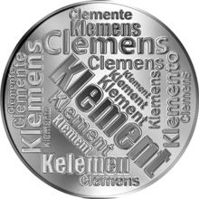 Česká jména - Klement - velká stříbrná medaile 1 Oz
