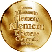 Česká jména - Klement - zlatá medaile