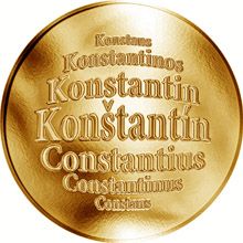 Slovenská jména - Konštantín - velká zlatá medaile 1 Oz