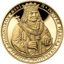 550 let od korunovace Jiřího z Poděbrad českým králem - zlato Proof