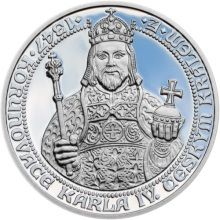 660 let od Korunovace Karla IV. českým králem - Ag Proof