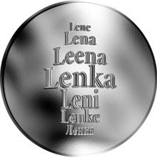Česká jména - Lenka - velká stříbrná medaile 1 Oz