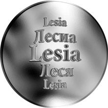 Slovenská jména - Lesia - velká stříbrná medaile 1 Oz