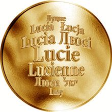 Česká jména - Lucie - zlatá medaile