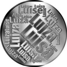 Česká jména - Luisa - velká stříbrná medaile 1 Oz