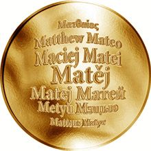 Česká jména - Matěj - zlatá medaile