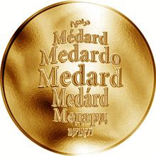 Česká jména - Medard - zlatá medaile