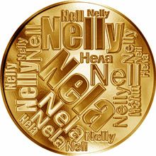 Česká jména - Nela - velká zlatá medaile 1 Oz