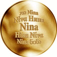 Česká jména - Nina - zlatá medaile