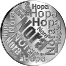 Česká jména - Nora - velká stříbrná medaile 1 Oz