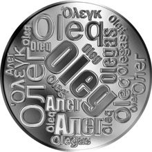 Česká jména - Oleg - velká stříbrná medaile 1 Oz