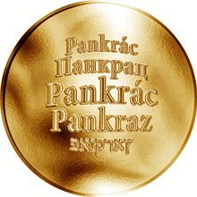 Česká jména - Pankrác - zlatá medaile