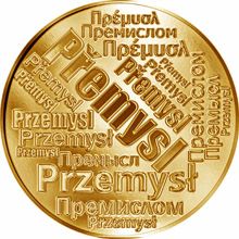 Česká jména - Přemysl - velká zlatá medaile 1 Oz