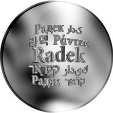 Česká jména - Radek - velká stříbrná medaile 1 Oz
