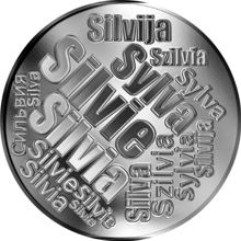 Česká jména - Silvie - velká stříbrná medaile 1 Oz