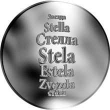 Česká jména - Stela - stříbrná medaile