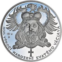 1100. výročí narození sv. Václava - stříbro 1Oz Proof