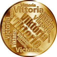 Česká jména - Viktorie - velká zlatá medaile 1 Oz