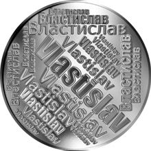 Česká jména - Vlastislav - velká stříbrná medaile 1 Oz