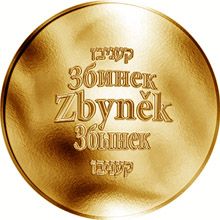 Česká jména - Zbyněk - velká zlatá medaile 1 Oz