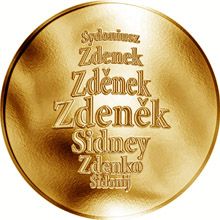 Česká jména - Zdeněk - velká zlatá medaile 1 Oz