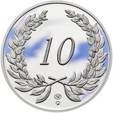 Medaile k životnímu výročí 10 let - 1 Oz stříbro Proof